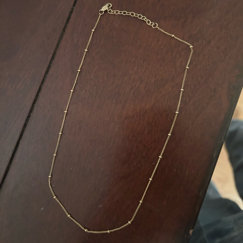 Made by Mary Satelite chain Gold Necklace